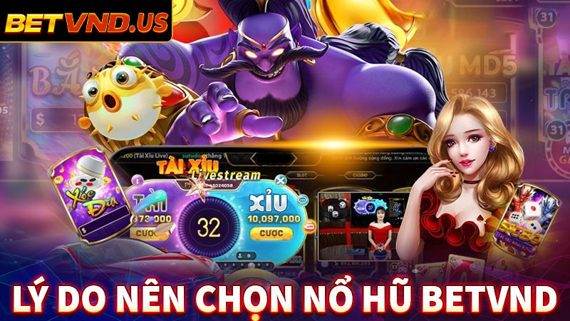 Lý do bạn nên chọn game nổ hũ betvnd là địa chỉ dừng chân